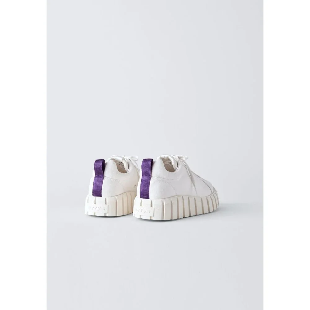 Eytys Odessa Canvas Sneakers in White 41 10 Womens New Nib With Box shoes